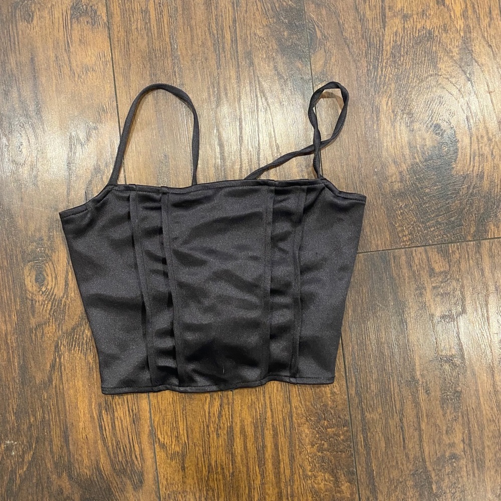 h&m divided corset top